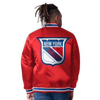 New York Rangers geacă de bărbați The CLOSER Reversible Varsity Satin