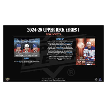NHL cutii Cărți de hochei NHL 2024-25 Upper Deck Series 1 Tin Box
