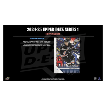 NHL cutii Cărți de hochei NHL 2024-25 Upper Deck Series 1 Tin Box
