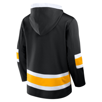 Boston Bruins hanorac de bărbați cu glugă Mens Laced Hockey