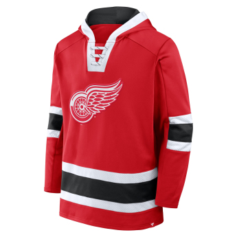 Detroit Red Wings hanorac de bărbați cu glugă Mens Laced Hockey