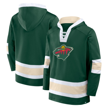 Minnesota Wild hanorac de bărbați cu glugă Mens Laced Hockey