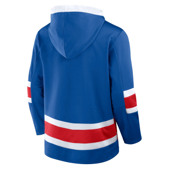 New York Rangers hanorac de bărbați cu glugă Mens Laced Hockey