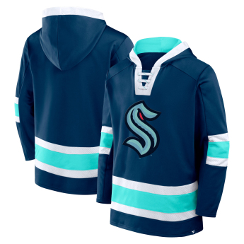 Seattle Kraken hanorac de bărbați cu glugă Mens Laced Hockey