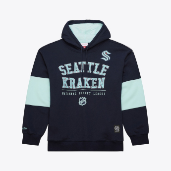 Seattle Kraken hanorac de bărbați cu glugă Retro Fleece Current Logo
