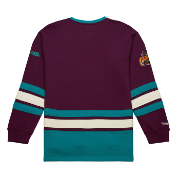 Anaheim Ducks hanorac de bărbați Heritage Lace-Up Crew Vintage Logo