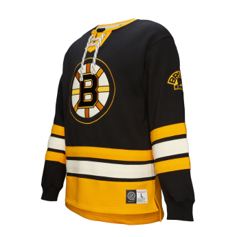 Boston Bruins hanorac de bărbați Heritage Lace-Up Crew Vintage Logo