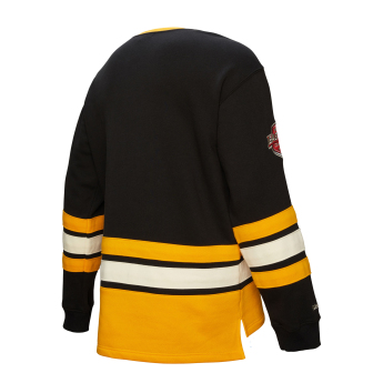 Boston Bruins hanorac de bărbați Heritage Lace-Up Crew Vintage Logo