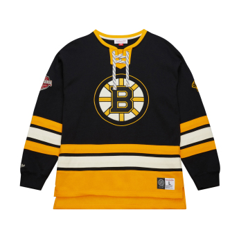Boston Bruins hanorac de bărbați Heritage Lace-Up Crew Vintage Logo