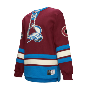Colorado Avalanche hanorac de bărbați Heritage Lace-Up Crew Vintage Logo