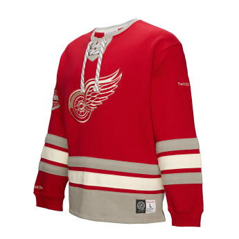 Detroit Red Wings hanorac de bărbați Heritage Lace-Up Crew Vintage Logo