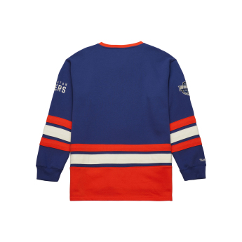 Edmonton Oilers hanorac de bărbați Heritage Lace-Up Crew Vintage Logo