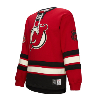 New Jersey Devils hanorac de bărbați Heritage Lace-Up Crew Vintage Logo