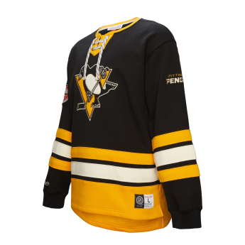 Pittsburgh Penguins hanorac de bărbați Heritage Lace-Up Crew Vintage Logo