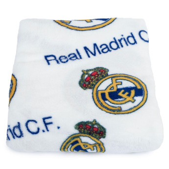 Real Madrid pătură de lână blanco
