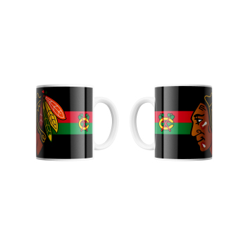 Chicago Blackhawks cană TRIPLE LOGO