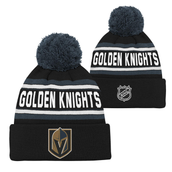 Vegas Golden Knights căciula de iarnă pentru copii wordmark cuffed pom