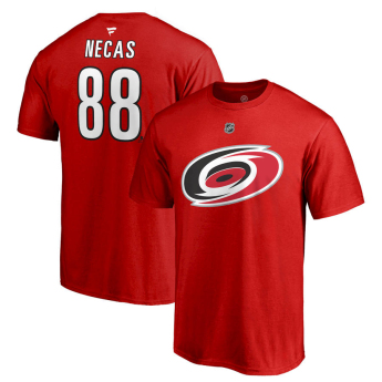 Carolina Hurricanes tricou de bărbați Martin Nečas #88 Stack Logo Name & Number