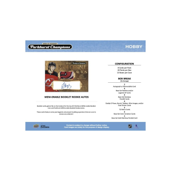 NHL cutii Cărți de hochei NHL 2023-24 Upper Deck Parkhurst Champions Hockey Hobby box