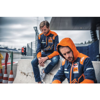 Red Bull KTM geacă de bărbați cu glugă official Teamline Replica 2023