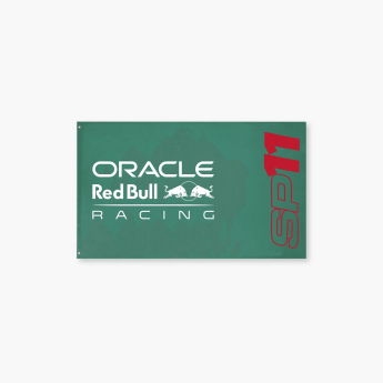 Red Bull Racing drapel Sergio Perez green F1 Team 2024