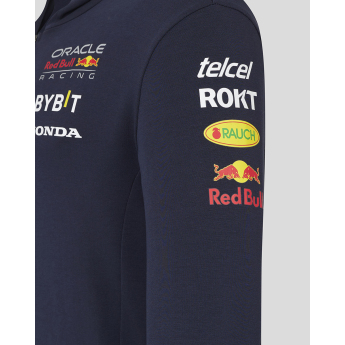 Red Bull Racing hanorac de bărbați cu glugă Official Full zip navy F1 Team 2024