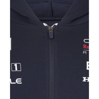 Red Bull Racing hanorac de bărbați cu glugă Official Full zip navy F1 Team 2024