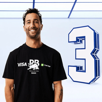 Visa Cash App RB tricou de bărbați Daniel Ricciardo black F1 Team 2024
