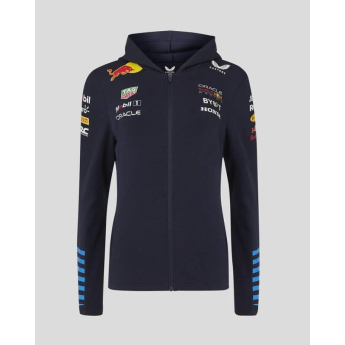 Red Bull Racing hanorac de damă cu glugă official zip navy F1 Team 2024