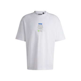 Visa Cash App RB tricou de bărbați Hugo oversize white F1 Team 2024