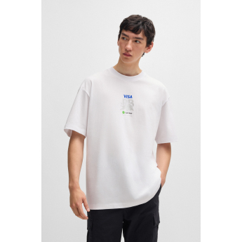Visa Cash App RB tricou de bărbați Hugo oversize white F1 Team 2024