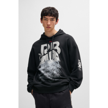 Visa Cash App RB hanorac de bărbați cu glugă Hugo Bulls black F1 Team 2024
