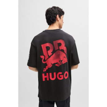 Visa Cash App RB tricou de bărbați oversize small logo black F1 Team 2024