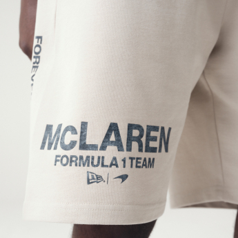 Mclaren Honda pantaloni scurți pentru bărbați wordmark logo white F1 Team 2024