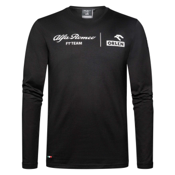Alfa Romeo Racing tricou de bărbați cu mânecă lungă Fanwear black F1 team 2023