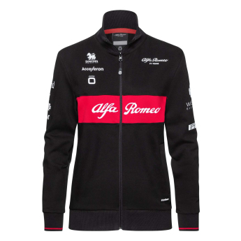Alfa Romeo Racing hanorac de damă official zip black F1 Team 2023