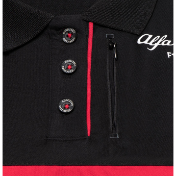 Alfa Romeo Racing tricou polo de damă official black F1 Team 2023