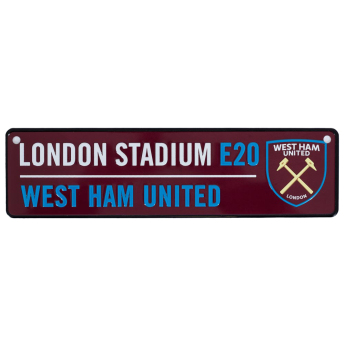 West Ham United semn pe geam Colour