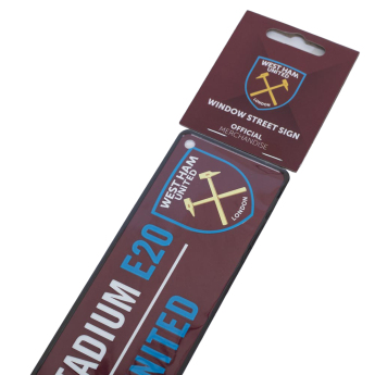 West Ham United semn pe geam Colour