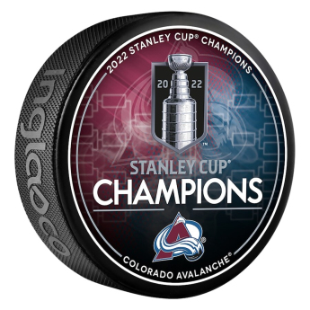 Colorado Avalanche puc 2022 Stanley Cup Champions Logo Hockey Puck