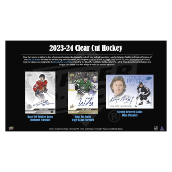 NHL cutii Cărți de hochei NHL 2023-24 Upper Deck Clear Cut Hobby Box