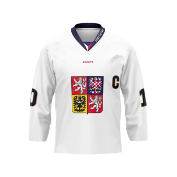 Echipa națională de hochei tricou de hochei 2024/2025 Fan replica Czech republic white