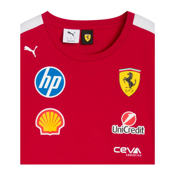 Ferrari tricou de bărbați official Teamline Replica F1 Team 2025