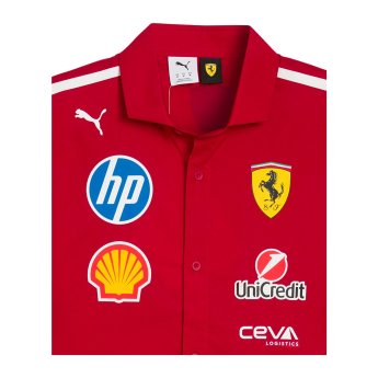 Ferrari cămașă de bărbați official Teamline Replica F1 Team 2025