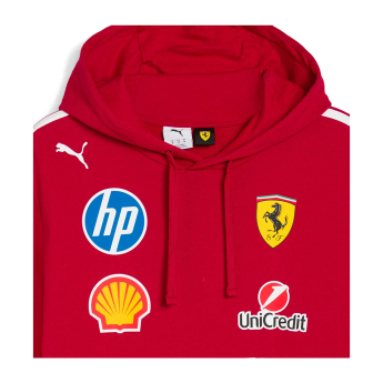 Ferrari hanorac de bărbați cu glugă official Teamline Replica F1 Team 2025