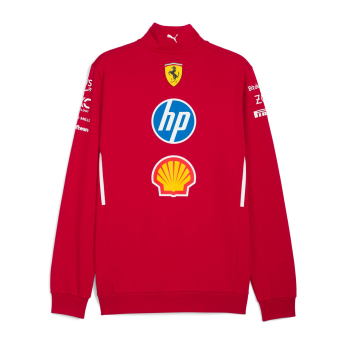 Ferrari hanorac de bărbați 1/4 Zip official Teamline Replica F1 Team 2025