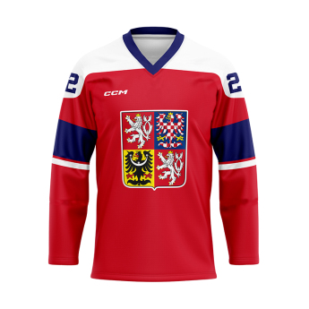 Echipa națională de hochei tricou de hochei Fan Petr Mrázek CCM Czech republic red