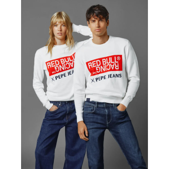 Red Bull Racing pulover de bărbați color block white F1 Team 2023