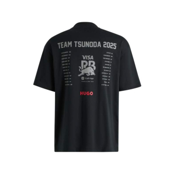 Visa Cash App RB tricou de bărbați Fans Yuki Tsunoda black F1 team 2025