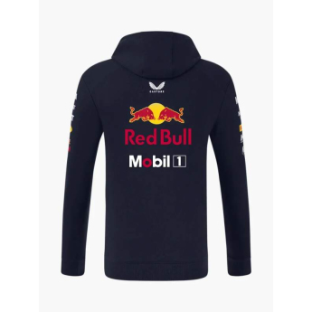 Red Bull Racing hanorac de bărbați cu glugă official Teamline Replica zip navy F1 Team 2025